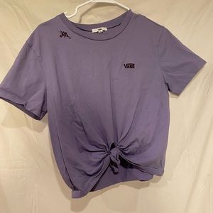 Lilac purple vans cropped tee